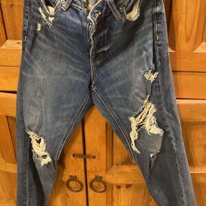 AE Jean size 8 ripped zippered with button.